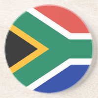 Coaster with Flag of South Africa