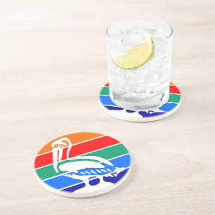 Coaster with Flag of St. Petersburg