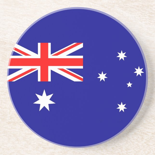 Coaster with Flag of the Australia (Front)