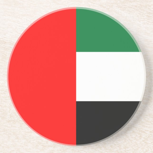 Coaster with Flag of United Arab Emirates (Front)