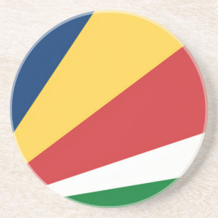 Coaster with Seychelles Colours Design