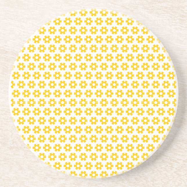 Coaster - Yellow Florets (Front)