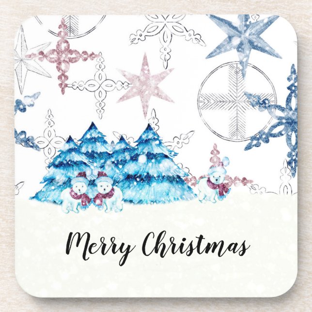 Coasters for Home and Christmas Party (Front)