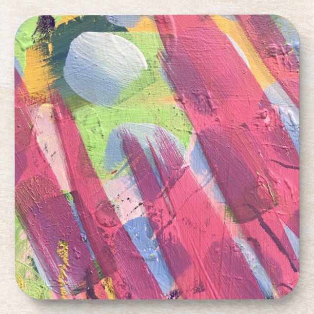 Coasters in the abstract Cotton design (Front)