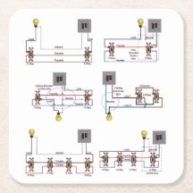COASTERS with 3-Way & 4-Way Switch Diagrams