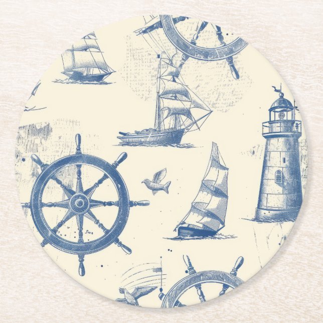 Coasters with Marine Elements (Front)