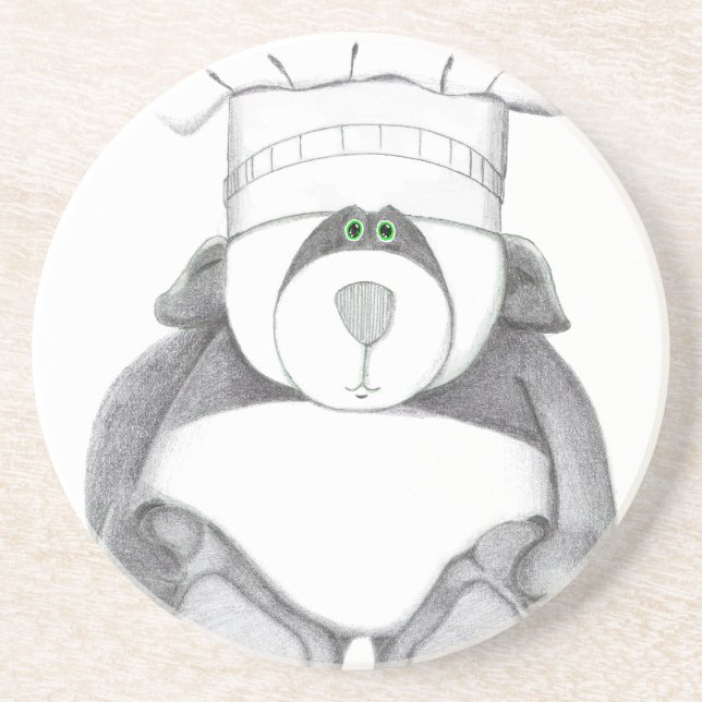 Coasters with Panda Bear Picture (Front)