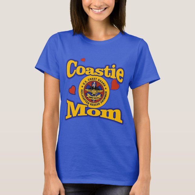 Coastie Mum - Rescue Swimmer T-Shirt (Front)