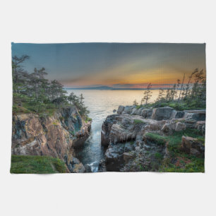 Coastline Acadia National Park, Maine Tea Towel