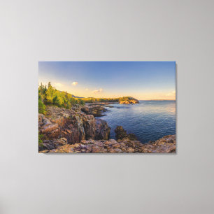 Coastline Acadia National Park, Schooner Head Canvas Print