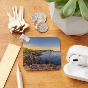 Coastline Acadia National Park, Schooner Head Key Ring