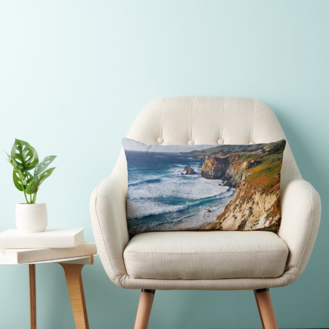 Coastline | Big Sur, California Lumbar Cushion (Chair)