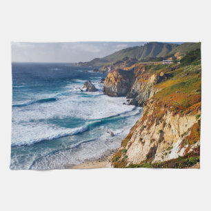 Coastline Big Sur, California Tea Towel