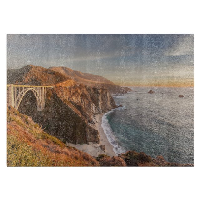 Coastline | Bixby Bridge, Big Sur California Cutting Board (Front)