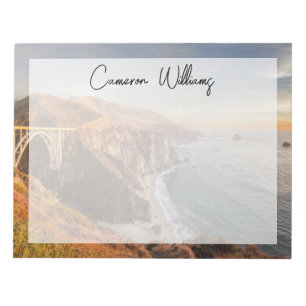Coastline Bixby Bridge, Big Sur California Notepad