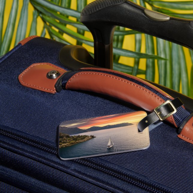 Coastline | Bodrum, Turkey Luggage Tag (Front Insitu 3)