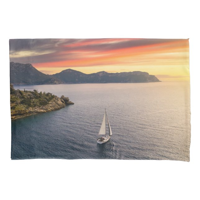Coastline | Bodrum, Turkey Pillowcase (Front)