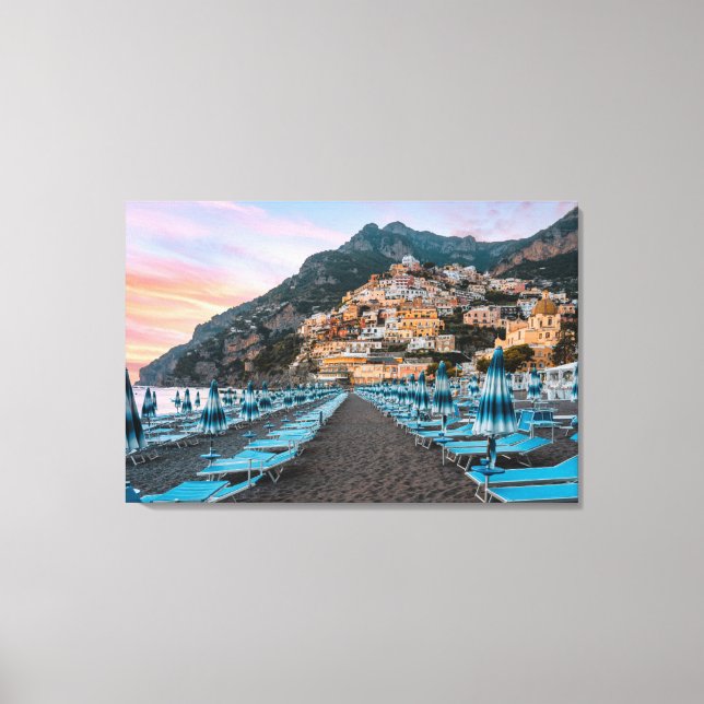 Coastline | Campania, Italy Canvas Print (Front)