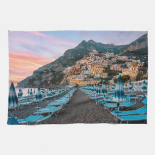 Coastline   Campania, Italy Tea Towel
