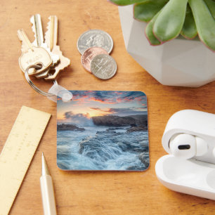 Coastline   Carmel California Key Ring