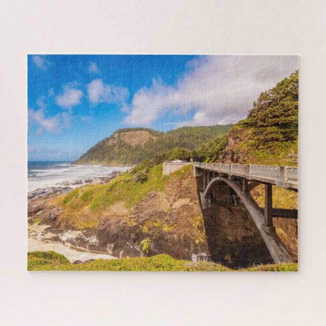 Coastline | Cook's Chasm, Yachats, Oregon Jigsaw Puzzle (Horizontal)