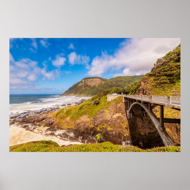 Coastline | Cook's Chasm, Yachats, Oregon Poster (Front)