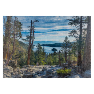 Coastline   Emerald Bay, Lake Tahoe, California Cutting Board