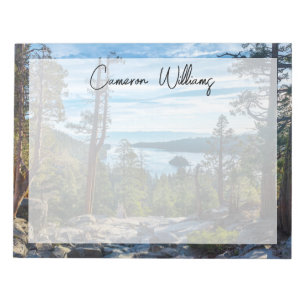 Coastline Emerald Bay, Lake Tahoe, California Notepad