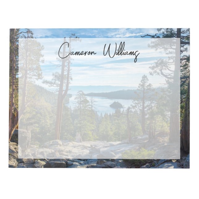 Coastline | Emerald Bay, Lake Tahoe, California Notepad (Front)