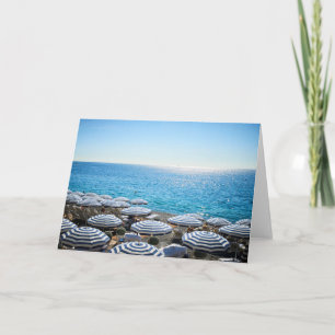 Coastline   French Riviera, Nice France Card