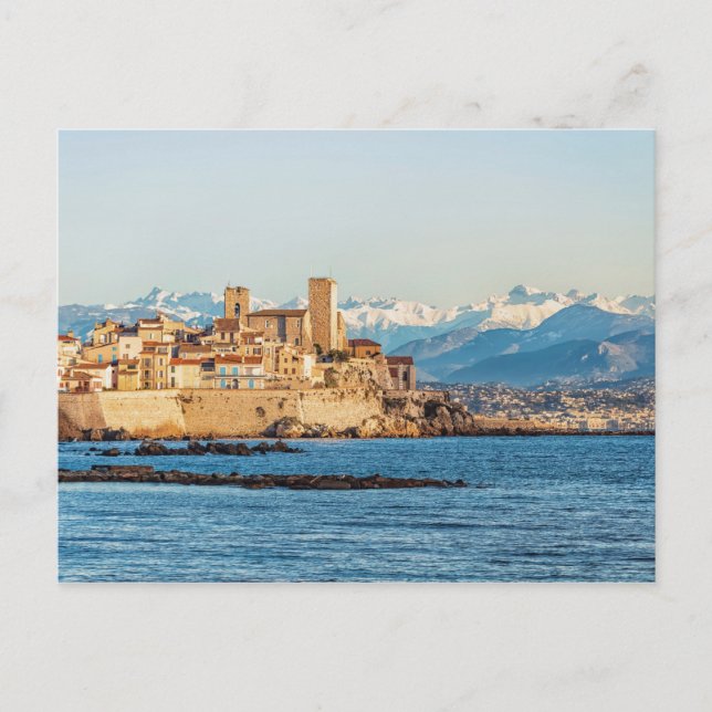 Coastline in Antibes Postcard (Front)