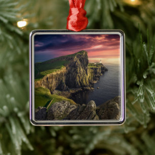 Coastline Isle of Skye, Scotland Metal Tree Decoration