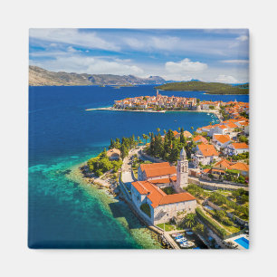 Coastline Korcula Town, Korcula Island, Croatia Magnet