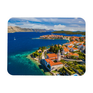 Coastline Korcula Town, Korcula Island, Croatia Magnet