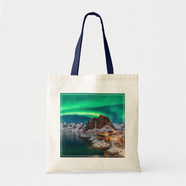 Coastline | Lofoten Islands, Hamnoy, Norway Tote Bag (Front)