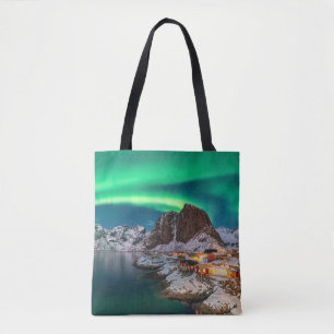 Coastline Lofoten Islands, Hamnoy, Norway Tote Bag