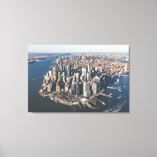 Coastline | Manhattan, New York City Canvas Print (Front)