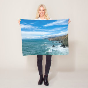 Coastline   Marin Headlands, California Fleece Blanket