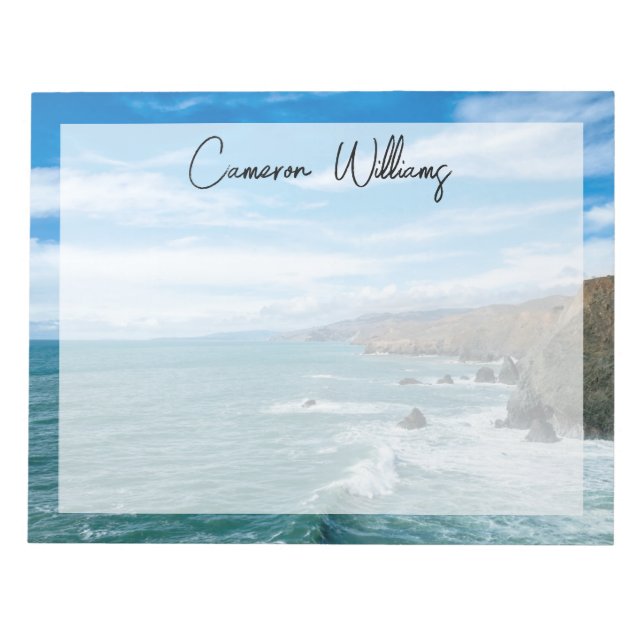 Coastline | Marin Headlands, California Notepad (Front)