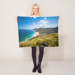 Coastline   New South Wales, Australia Fleece Blanket