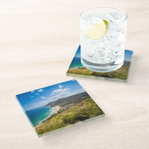 Coastline New South Wales, Australia Glass Coaster