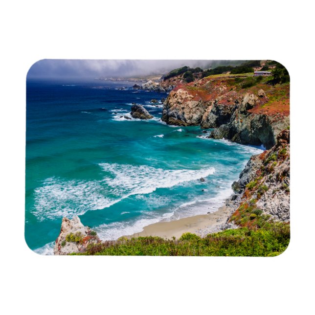 Coastline Of Big Sur, California Magnet (Horizontal)