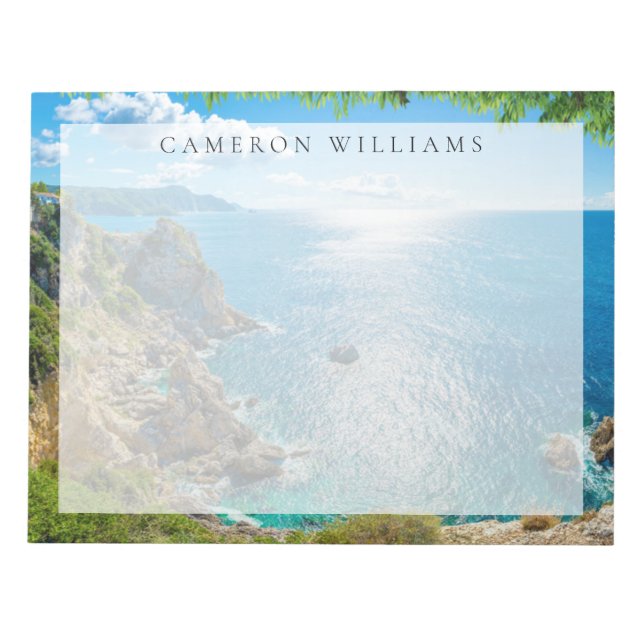 Coastline | Palaiokastritsa, Corfu, Greece Notepad (Front)