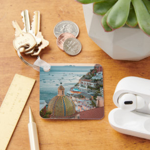 Coastline   Positano, Amalfi Coast, Italy Key Ring
