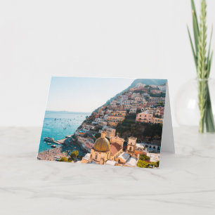 Coastline Positano Italy, Cliffside Village Card