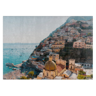 Coastline   Positano Italy, Cliffside Village Cutting Board