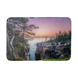 Coastline Ravens Nest Acadia National Park Maine Bath Mat