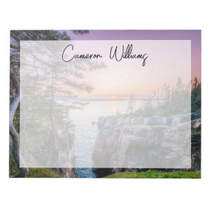 Coastline   Ravens Nest Acadia National Park Maine Notepad