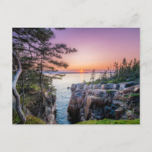 Coastline Ravens Nest Acadia National Park Maine Postcard