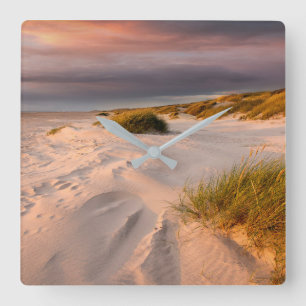 Coastline Saltum Beach, Denmark Square Wall Clock